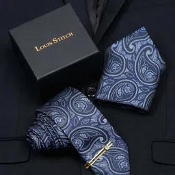 LOUIS STITCH Men Italian Silk Necktie Accessory Gift Set-picture-35