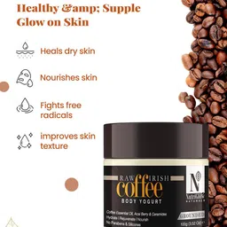 NutriGlow Naturals Pack of 2 Coffee Face Wash-100gm & Coffee Body Yogurt-100gm image 2