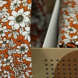 Tossido Men Floral Printed Cotton Necktie & Pocket Square image 2