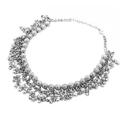 TEEJH Oxidised Silver-Plated Jewellery Set image 4