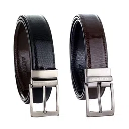 MARKQUES Men Silver & Black Analogue Watch Wallet & Belt Accessory Gift Set image 3