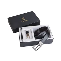 ZEVORA Men Leather Belt Keychain & Pen image 5