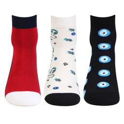 Bonjour Men Pack Of 3 Cotton Ankle-Length Socks-picture-3
