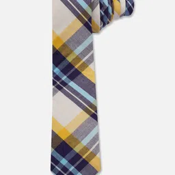 TOFFCRAFT Checked Slim Neck Tie With Pocket Square image 3