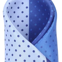 Tossido Men Blue Polka Dot Printed Microfiber Pocket Square image 5