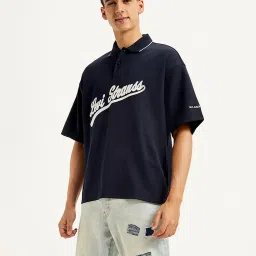levi's Men's Brand Logo Loose Fit Polo T-shirt image 1