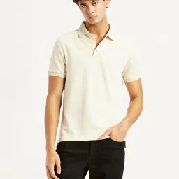 levi's Men's Redloop Solid Cream Slim Fit Polo T-shirt-picture-29