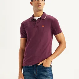 levi's Men's Solid Slim Fit Polo T-shirt image 1