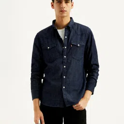 levi's Men's Solid Slim Fit Denim Shirt-picture-40