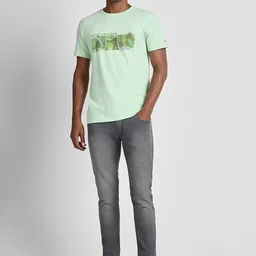 Peter England Casuals Typography Printed Slim Fit T-shirt image 5