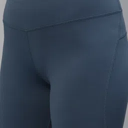 JUMP USA Women Blue Solid Slim-Fit Short Tights image 3