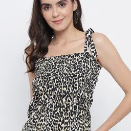 BAESD Square Neck Animal Print Top-image-47