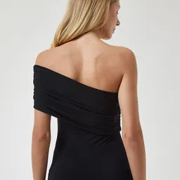 Happiness istanbul One Shoulder Bardot Top image 5