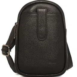 Stamp Textured Structured Leather Sling Bag-image-0