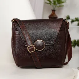 Teakwood Leathers Structured Sling Bag-picture-17