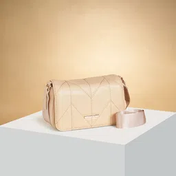 Forever Glam by Pantaloons Quilted Structured PU Sling Bag-image-98