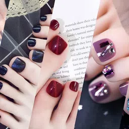 generic Coslifestore 500PCS False Toe Nails - Clear/Natural DIY Nail Art. Full cover fake nails suitable for nail extensions, gel nails, or acrylic extensions. Includes a free tip box. image 5