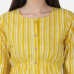 SkyaSia Striped Pure Cotton Top With Trouser image 3