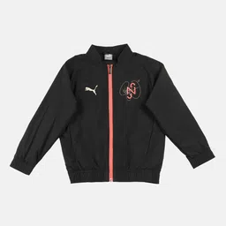 Puma Boys Regular Fit Neymar Jr Diamond Woven Full-Zip Football Jacket image 1