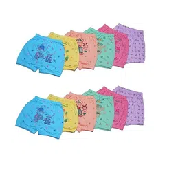 maglu Baby Boys & Baby Girls Unisex 100% Cotton Printed Panty Organic Summer Toddler Bloomer |Shorts Covers Pants Sets |Cute Briefs| Newborn Underwear Combo Pack of 12 image 1