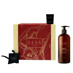 SEVA HOME Red Serenity Gift Set - Scented Candle, Personal Care, Car Freshener-image-23
