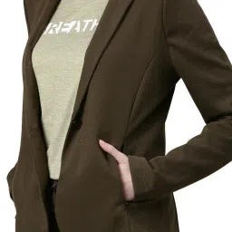 Enamor Button Closure Full Sleeve Hip Length Sports Blazer For Women - A903 image 4