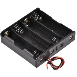 4 x 18650 Battery Holder 18650 Battery Case Plastic Storage Box Holder For 4 Cell 18650 Battery Storage Box Without Cover - Black - RS54644 x 18650 Battery Holder 18650 Battery Case Plastic Storage Box Holder For 4 Cell 18650 Battery Storage Box Without Cover - Black - RS5464 image 2