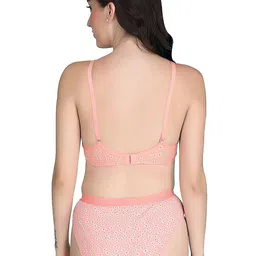 Aamarsh Pack Of 2 Printed Lightly Padded Cotton Bra With Briefs image 5