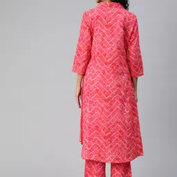 Readiprint Fashions Women Printed A-Line Pure Cotton Kurta with Palazzos image 5