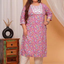 LABULY Women Ethnic Motifs Printed Gotta Patti Kurta-image-9