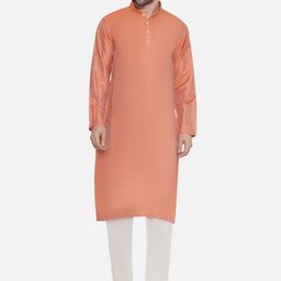 Sethukrishna Mandarin Collar Long Sleeves Straight Kurta-picture-42