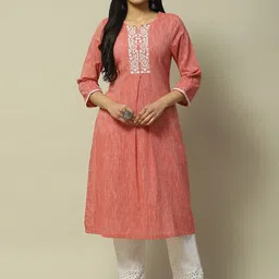Rangriti Women Ethnic Motifs Yoke Design Thread Work Kurta-picture-20