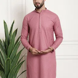 SOJANYA Geometric Embroidered Thread Work Cotton Straight Kurta-picture-22