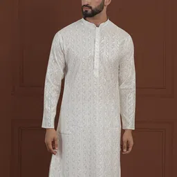 SOJANYA LUXE Ethnic Motifs Embroidered Sequinned Straight Kurta-picture-19