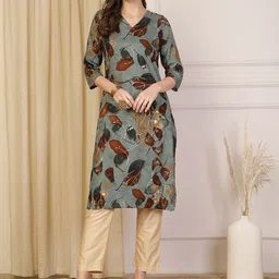 Anouk Rustic Women Printed Thread Work Kurta-picture-36