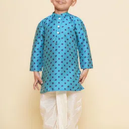 Sethukrishna Boys Geometric Printed Thread Work Kurta-picture-20
