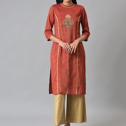 AURELIA Festive Sequined Kurta-picture-4