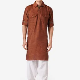 ZOIS Men Extended Sleeves Kurta image 1