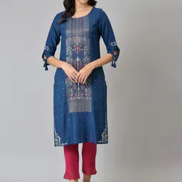 W Women Blue Kurta-picture-39