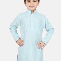 SG YUVRAJ Boys Blue Cotton Kurta-picture-19