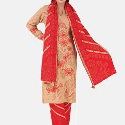 Elthia Floral Self Design Kurta with Trousers image 1