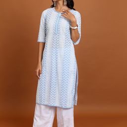 Vishudh Ethnc Motif Embroidered Straight Kurta-picture-29