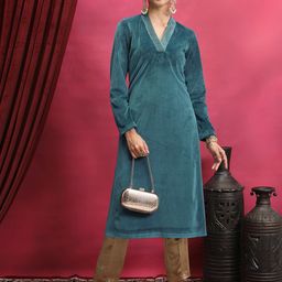 Vishudh V-Neck Straight Kurta-picture-23