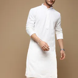 here&now x sanwara Sanwara Ethnic Motifs Embroidered Chikankari Kurta-picture-20