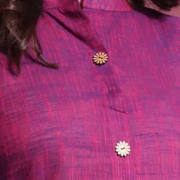 Charukriti Mandarin Collar A Line Cotton Kurta image 2
