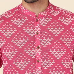YU by Pantaloons Men Geometric Printed Kurta image 3