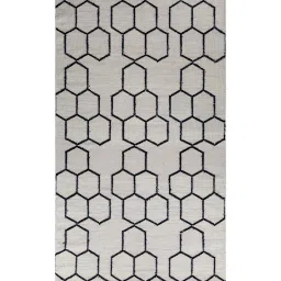 jaipur rugs Grey Geometrical Wool 5 ft X 8 ft Flat Weaves image 3