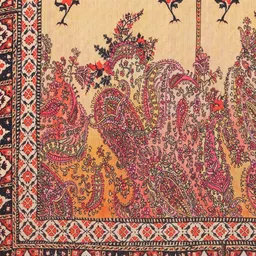 Kaizen TEXO FAB Maroon & Yellow Ethnic Motifs Printed Dupatta image 2