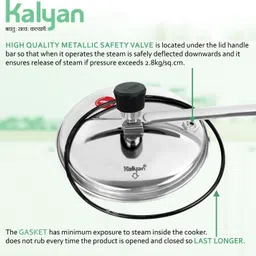 kalyan Classic 1 L Pressure Cooker image 4