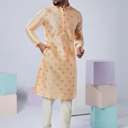 KISAH Embellished Mandarin Collar Straight Kurta image 2